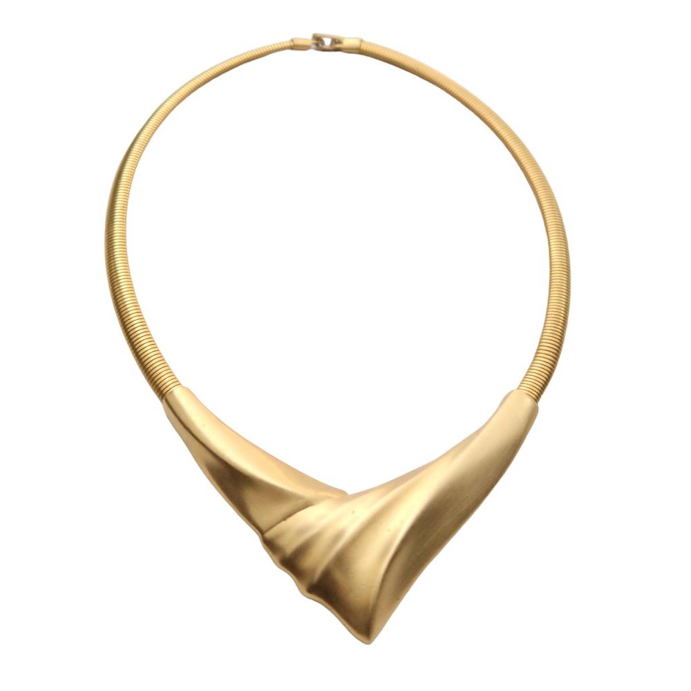 vtg 80s Sculpted Collar necklace